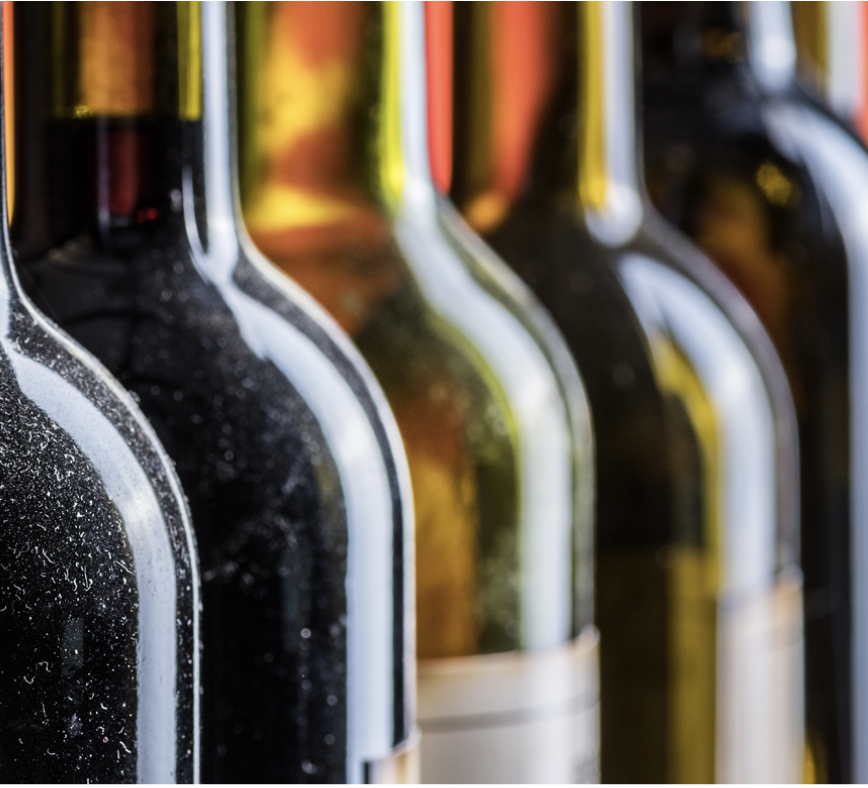 An image of wine bottles