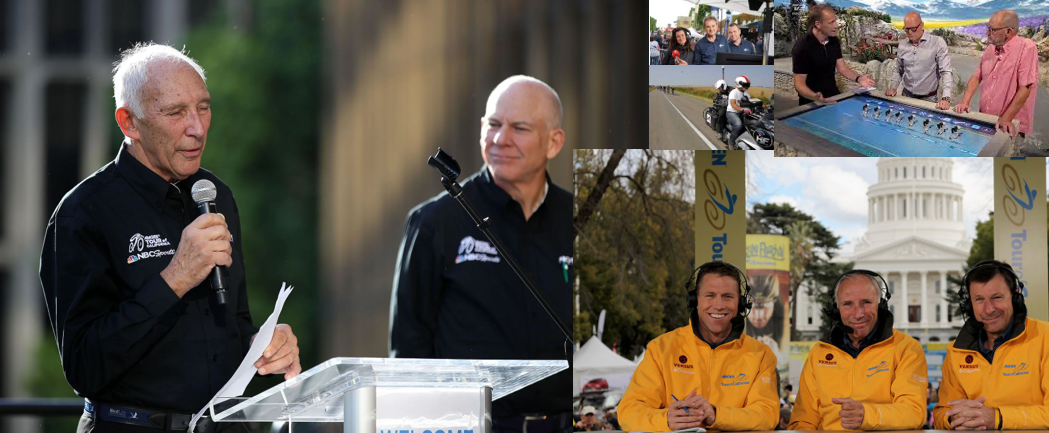 tour de france broadcaster collage