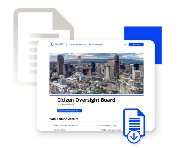 Create accessible PDFs with ClarityPDF.io - convert documents to webpages to accessible pdfs without remediation