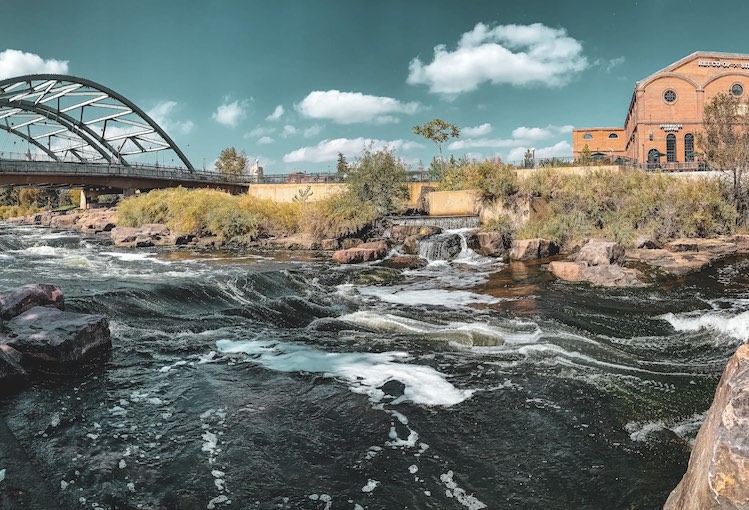 Picture of river downtown Denver