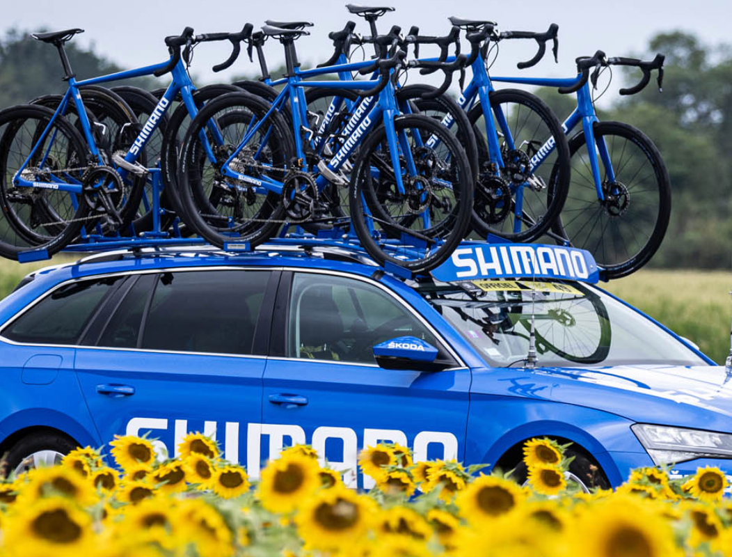 support car with bikes on roof