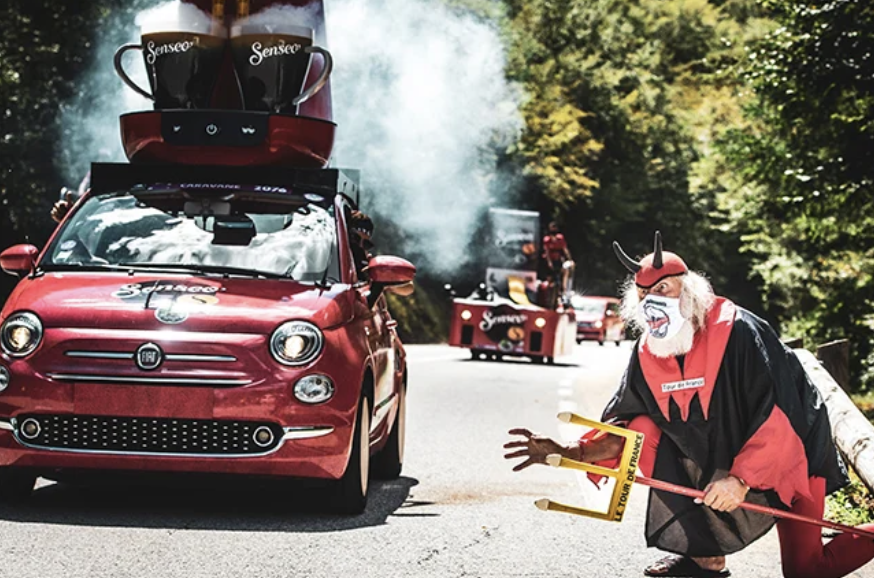 Tour de France road scene