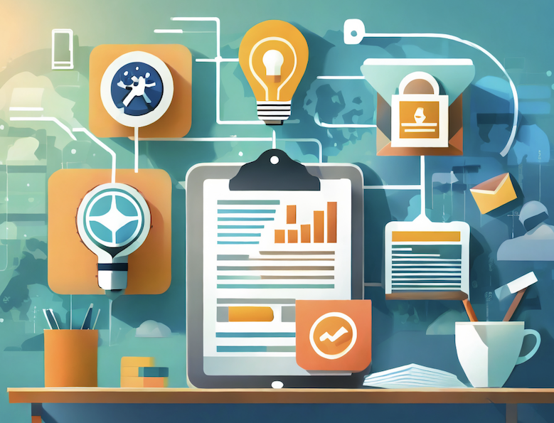 Illustration representing the PDF conversion process to create Accessible PDFs with ClarityPDF