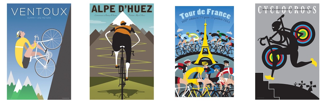 tour de france art samples