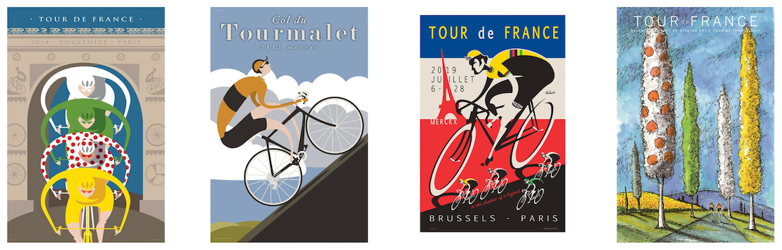 tour de france art samples